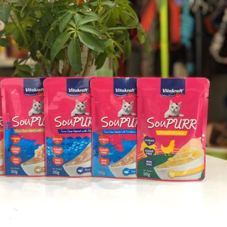 Soup mèo túi 50g SouPURR (Vitakraft)12 túi/ hộp