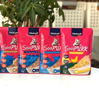 Soup mèo túi 50g SouPURR (Vitakraft)12 túi/ hộp