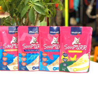 Soup mèo túi 50g SouPURR (Vitakraft)12 túi/ hộp