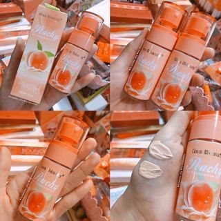 Kem nền trái đào siêu cute