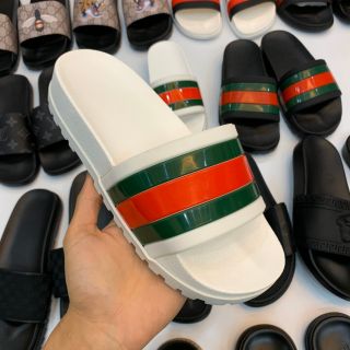 Dép Nam GG Kẻ Xanh Đỏ SPF