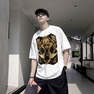 Áo tay lỡ unisex cotton 100%