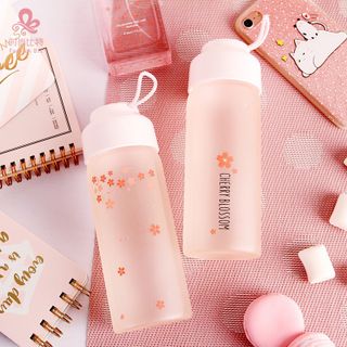 Bình Đựng Nước Thủy Tinh 350ml Cherry Blossom