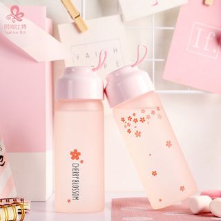 Bình Đựng Nước Thủy Tinh 350ml Cherry Blossom