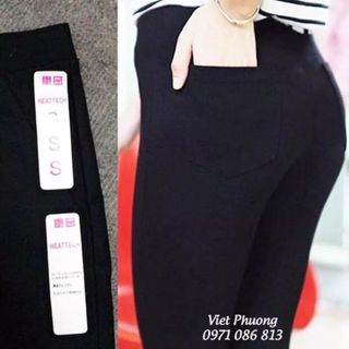 Quần legging heattech chun vai