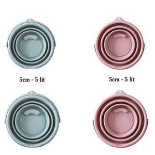 Xô Nước Gấp Gọn Thông Minh Có Quai Xách Thể Tích 5 lít