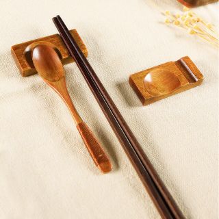 Giá Đỡ Đũa Muỗng Bàn Ăn Bằng Gỗ Phong Cách Nhật Bản