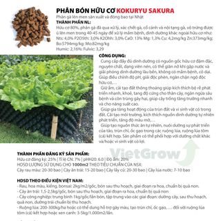 Phân bón hữu cơ vi sinh KOKURYU SAKURA