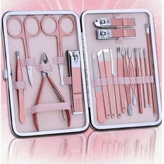 bộ bấm móng màu hồng 18 chi tiết