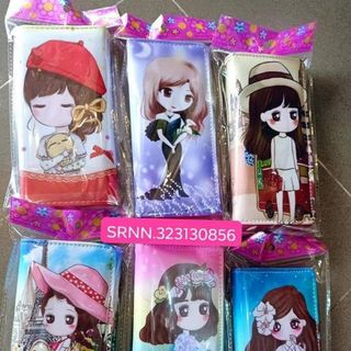 Bóp ví nữ dáng dài hình chibi dễ thương giá sỉ