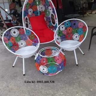 Bàn ghế nhựa giả mây giá sỉ, giá bán buôn