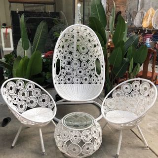 Bàn ghế nhựa giả mây giá sỉ, giá bán buôn