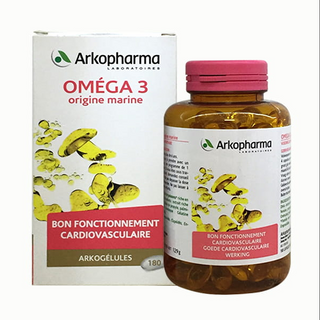 Viên uống dầu cá Omega 3 Arkopharma 180 viên Pháp - Dầu cá an toàn cho cả bà bầu, trẻ em trên 6 tuổi giá sỉ