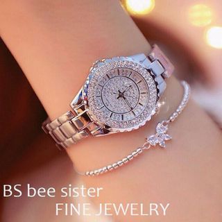 Đồng hồ Bee Sister mặt gắn hạt
