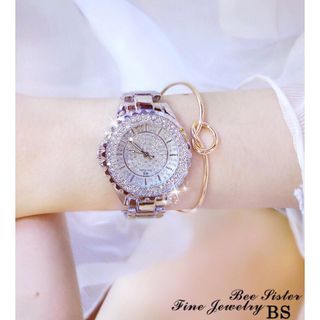 Đồng hồ Bee Sister mặt gắn hạt