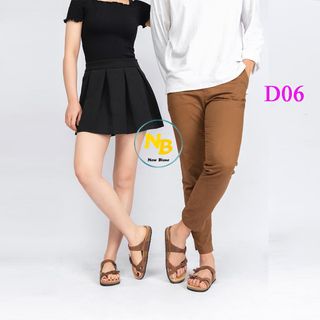 Dép đế trấu da bò D06