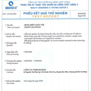 RONG BIỂN CHÁY TỎI KG