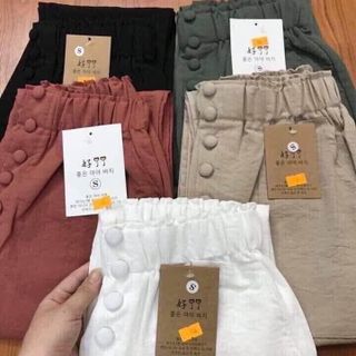 Quần baggy đũi 5 khuy bọc