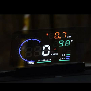 HUD A8 hiển thị tốc độ lên kính lái
