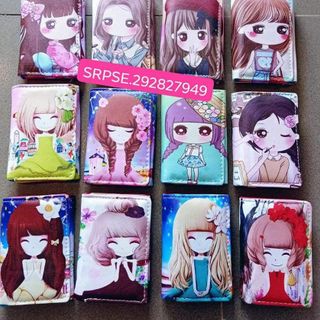 Bóp tiền, ví nữ ngắn họa tiết chibi dễ thương giá sỉ