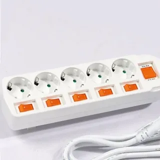 Ổ điện Hàn Quốc Dosel DM2225, 5 Lỗ 6 công tắc loại 3M