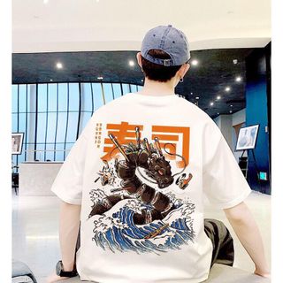 Áo thun nam tay lỡ form rộng in hình thời trang