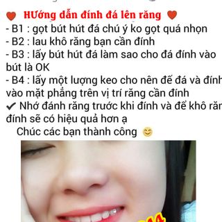 Sỉ đá đính răng tại nhà tặng kèm keo bút