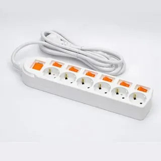 Ổ điện Hàn Quốc Dosel DM2222, 6 lỗ 7 công tắc loại 5M