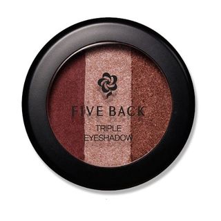 [Hàn Quốc] Phấn mắt phối 3 màu Five Back Triple Eyeshadow #01 Wine – Nâu đất ấm (3g)