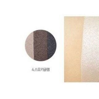 [Hàn Quốc] Phấn mắt phối 3 màu Five Back Triple Eyeshadow #04 Smokey Glam – Xám khói (3g)