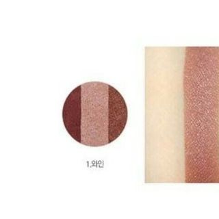 [Hàn Quốc] Phấn mắt phối 3 màu Five Back Triple Eyeshadow #01 Wine – Nâu đất ấm (3g)