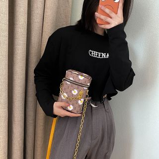 Túi đeo chéo mini hình hoa cúc siêu hot D828