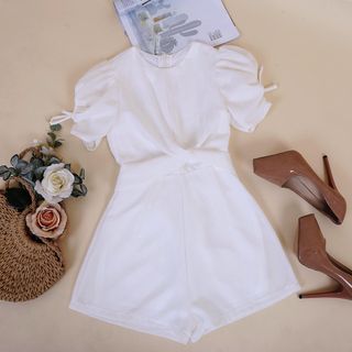 Jum short tay nơ rút