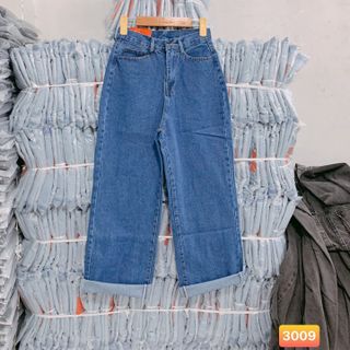 Quần Jean Nữ Dài Ống Rộng Ống Bó