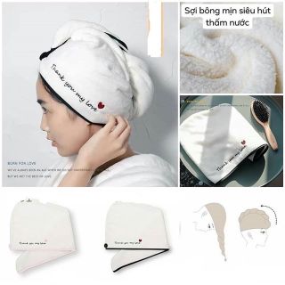 Khăn quấn khô tóc