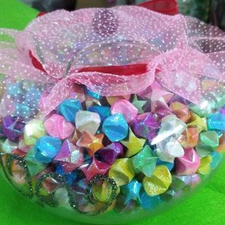 Hủ thủy tinh 1000 ngôi sao Giá 480k 1 hũ