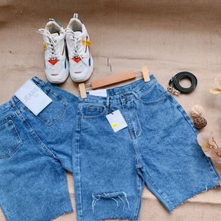 Quần Short Jean Ngố