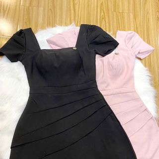 Đầm xoè xếp tầng xéo