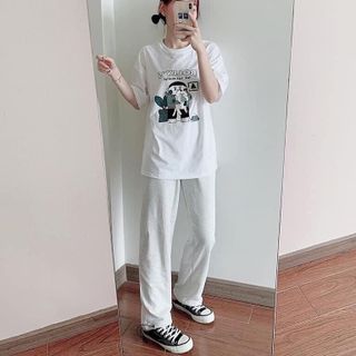 Quần ống rộng 2 mầu như hình