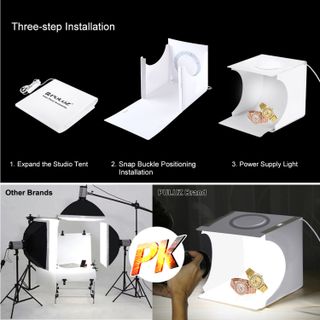 Hộp chụp sản phẩm PULUZ phiên bản led tròn mới nhất 2020 - kích thước 23x24x23cm
