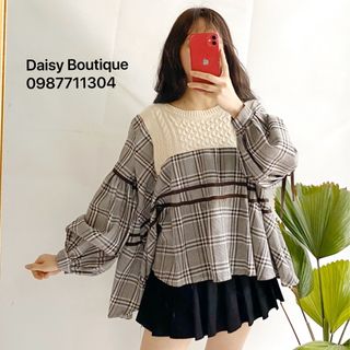 Áo BB Boll sọc phối len