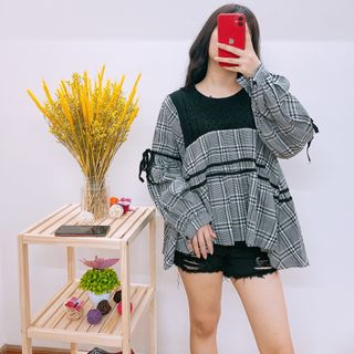 Áo BB Boll sọc phối len