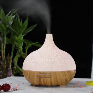 Máy Khuếch Tán Tinh Dầu Vân Gỗ Giọt Nước 550ml