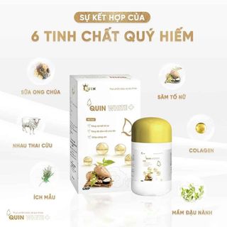 Viên uống nở ngực, nội tiết tố, trắng da Quin White+
