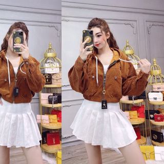 Áo khoác Nhung lửng hàng quảng châu bao chất