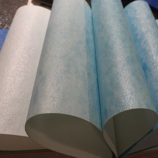 Xả kho giấy dán tường Nhật Bản FURISU màu xanh da trời