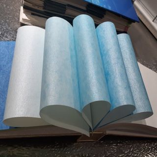 Xả kho giấy dán tường Nhật Bản FURISU màu xanh da trời