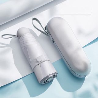 Ô, Dù Gấp Đi Mưa Nắng 5 Lớp Chống Tia UV- Bút Chì Kèm Hộp Đựng