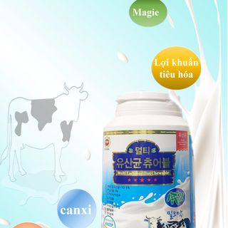Kẹo Men tiêu hóa sữa bò ( Multi Lactobacillus Chewable)