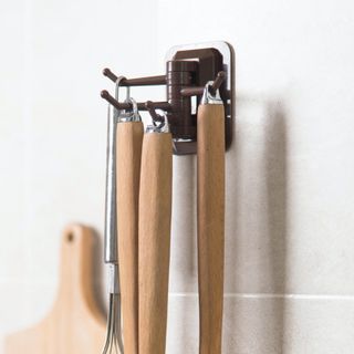 Móc Treo Dán Tường 4 Móc Xoay 180 Độ
